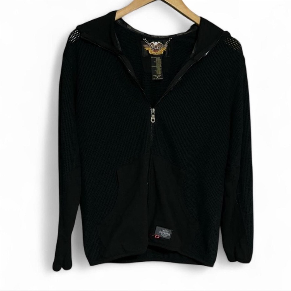 Harley Davidson Vintage Thin Mesh Riding Zip Up